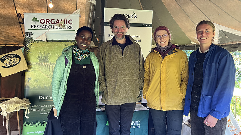 Dr.Imelda Uwase, Nick Saltmarsh, Dr Julia Cooper and Isi Mackintosh at the Organic Growers Gathering