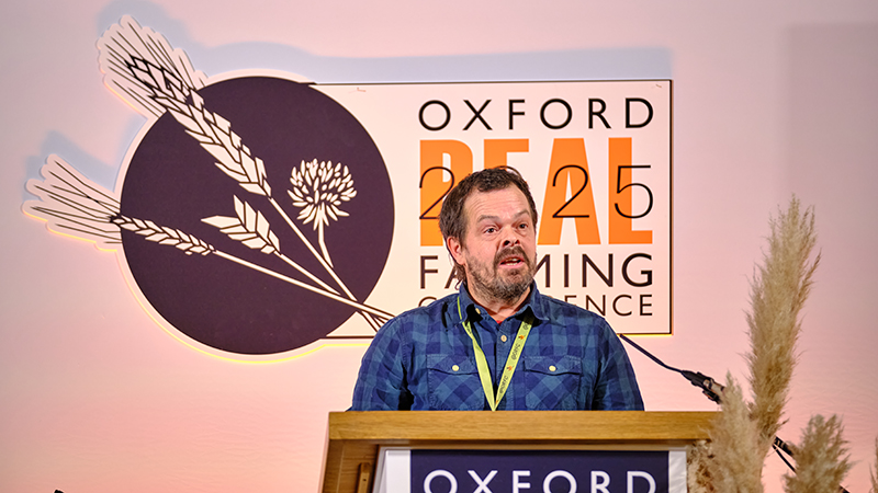 Andy Dibben on stage at ORFC