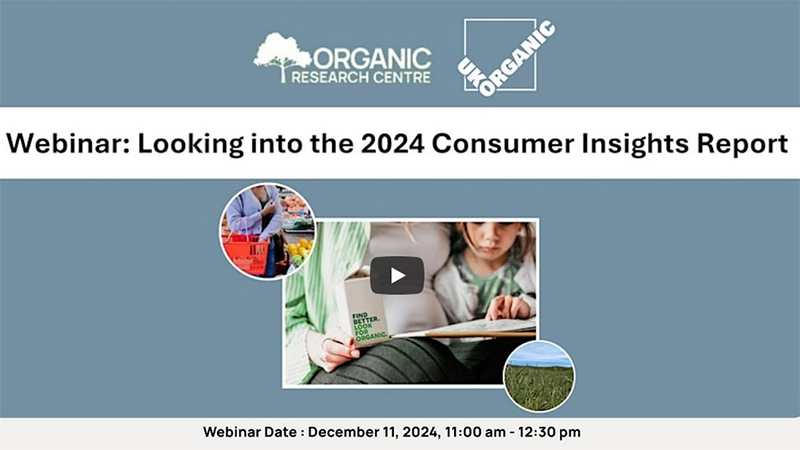 Cover slide with image of Consumer insights report